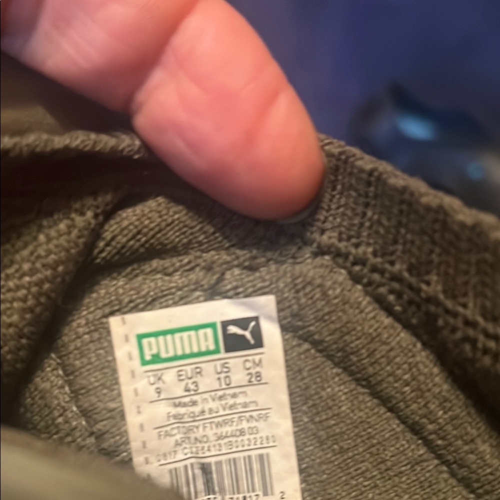 Puma Army Green  Sneakers